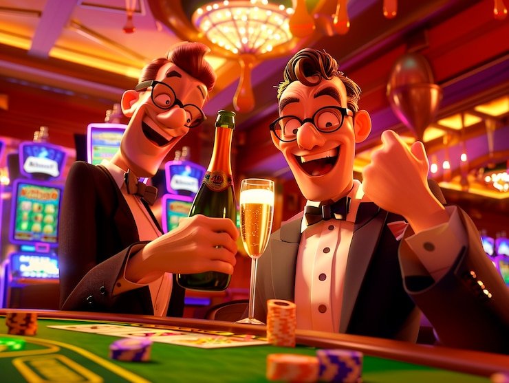 Meja Sic Bo live dealer bromototo dengan tiga dadu dan papan taruhan digital